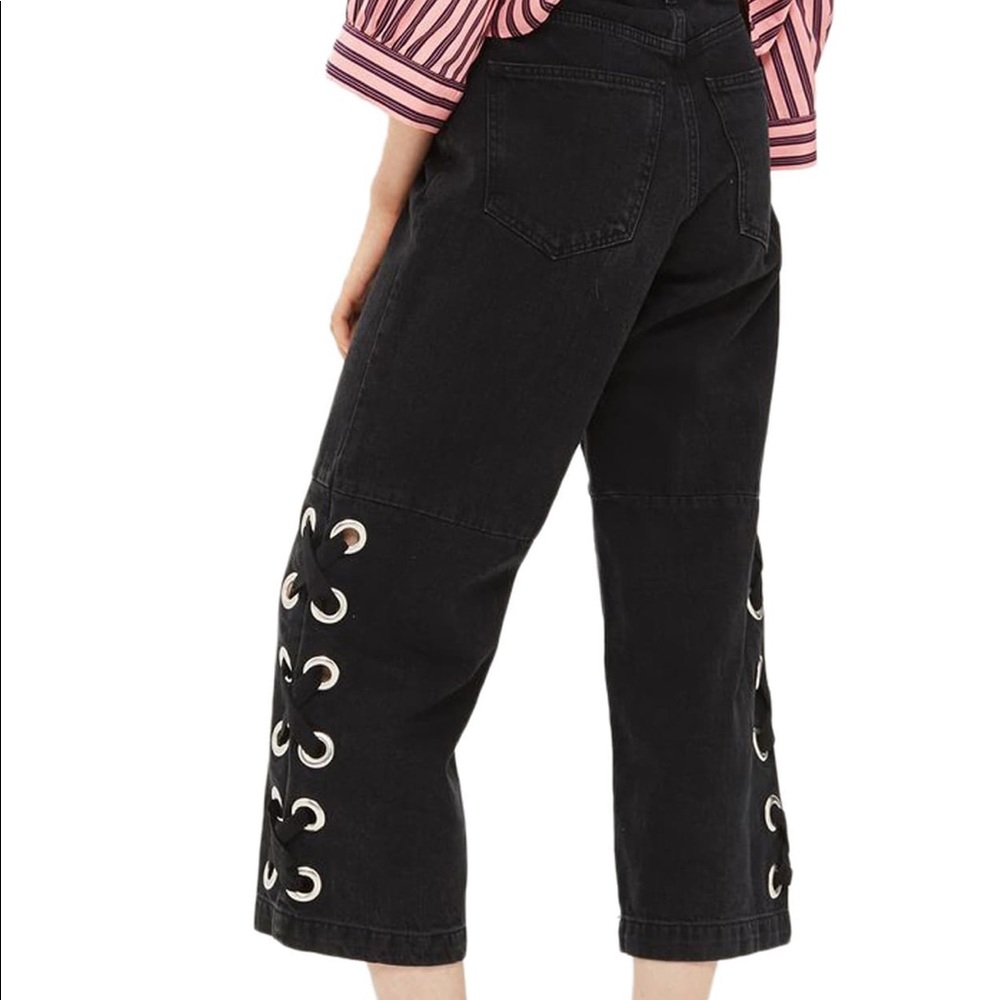 Topshop Moto high rise wide leg jeans